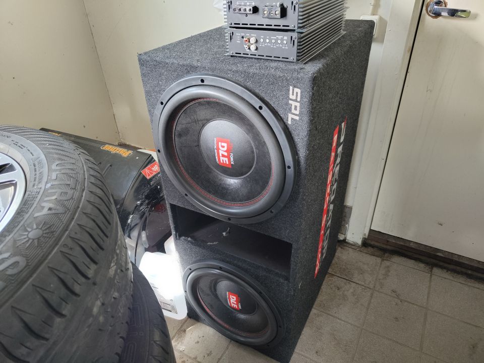 2kpl 15-tuuman subwoofer setti