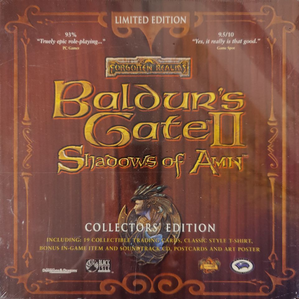 Baldur's Gate 2 Shadows of Amn Collectors' Edition UUSI muoveissa