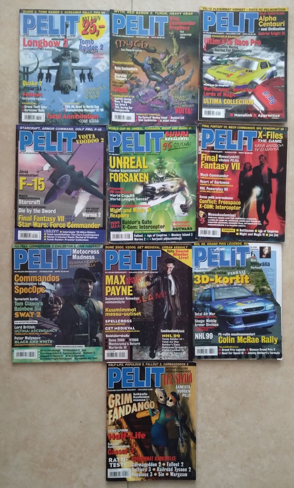 Pelit lehdet 1-12 1998