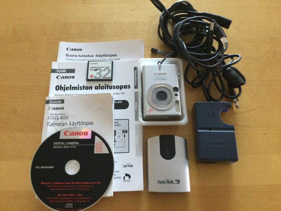 Digitaalinen Ixus 400 kamera