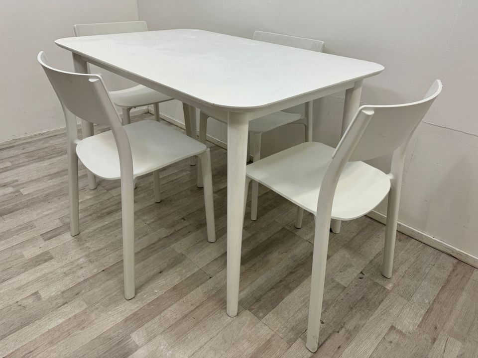 77/118 cm IKEA Ruokapöytä + 4 Tuolia, ilmainen toimitus free delivery