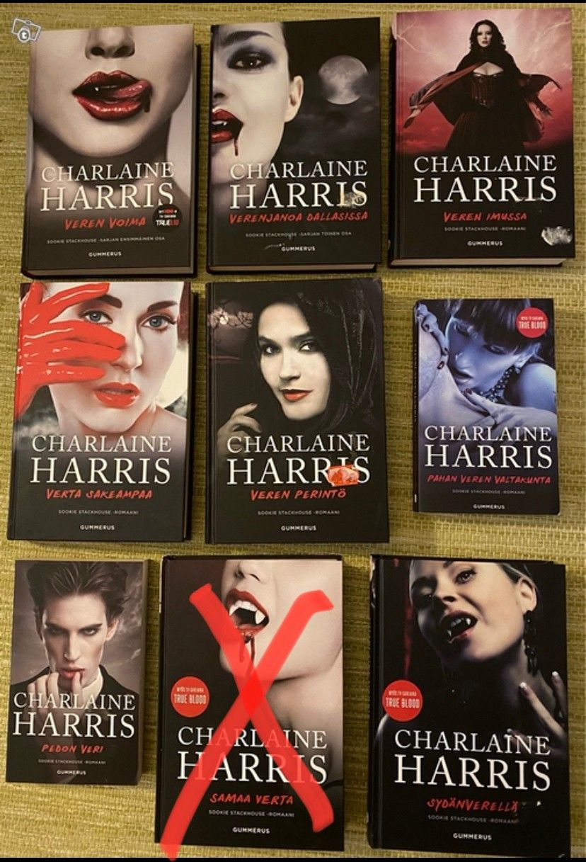 Charlain Harris: Sookie Stackhouse -sarjan kirjoja
