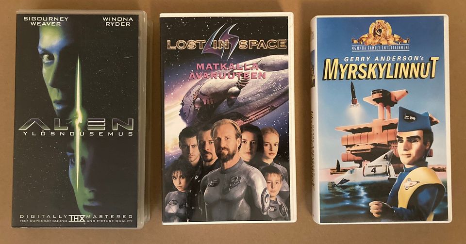5kpl VHS elokuvia