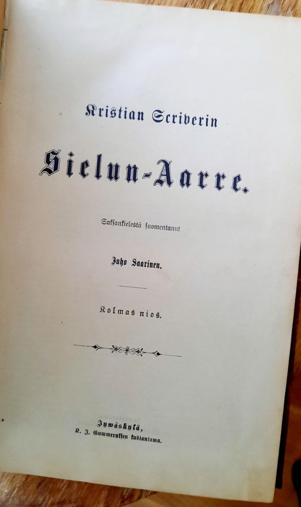 Kirja Sielun-Aarre 1891