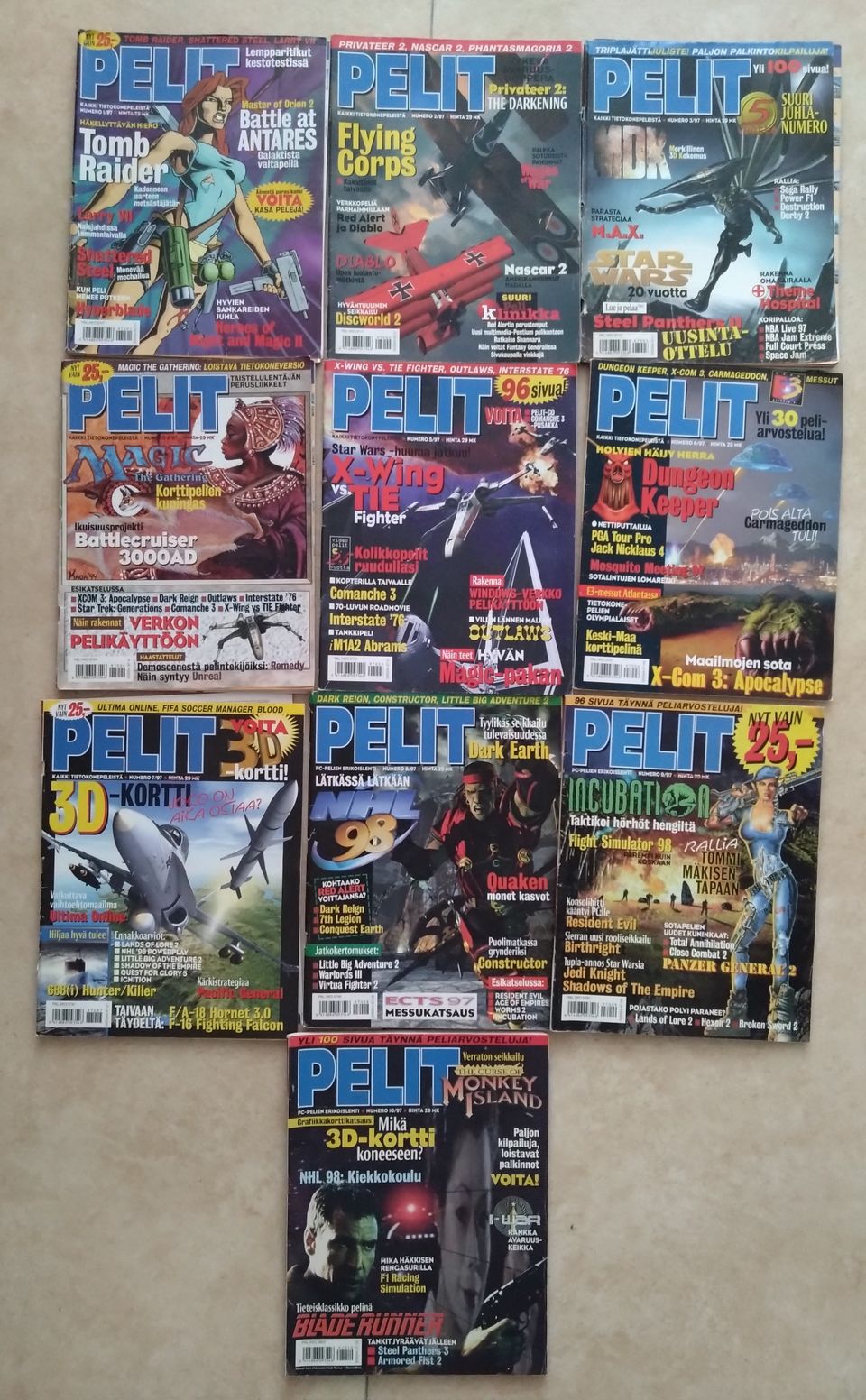 Pelit lehdet 1-10 1997