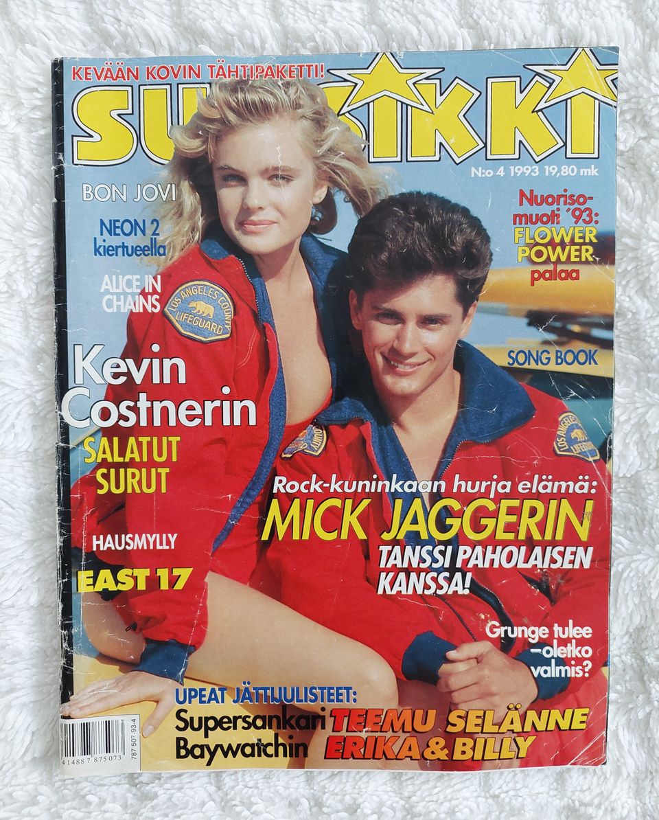 90-luku Suosikki 4/1993 julisteet kiinni