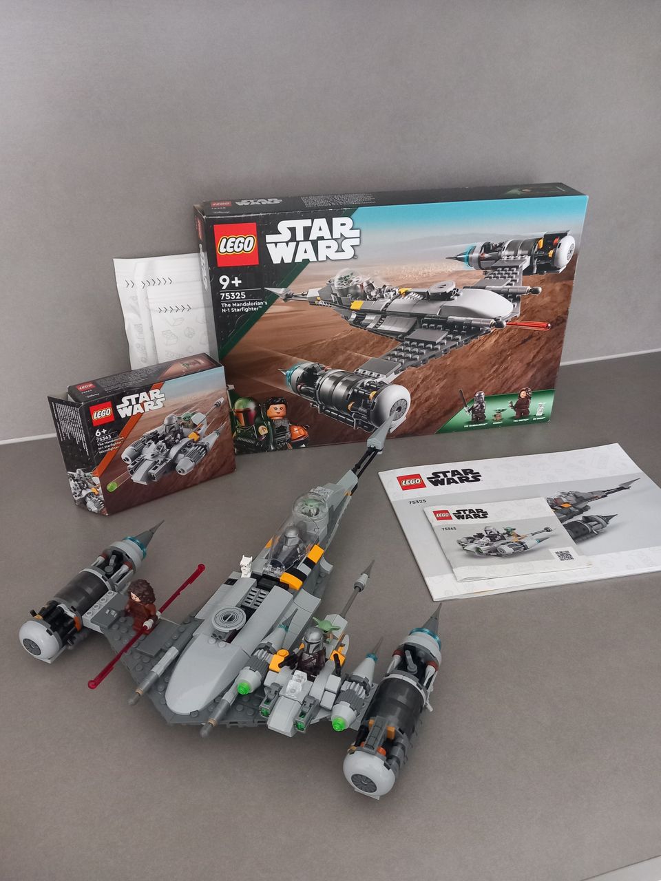 Lego Star Wars The Mandalorian's N-1 Starfighter ja Microfighter 75325 ja 75363