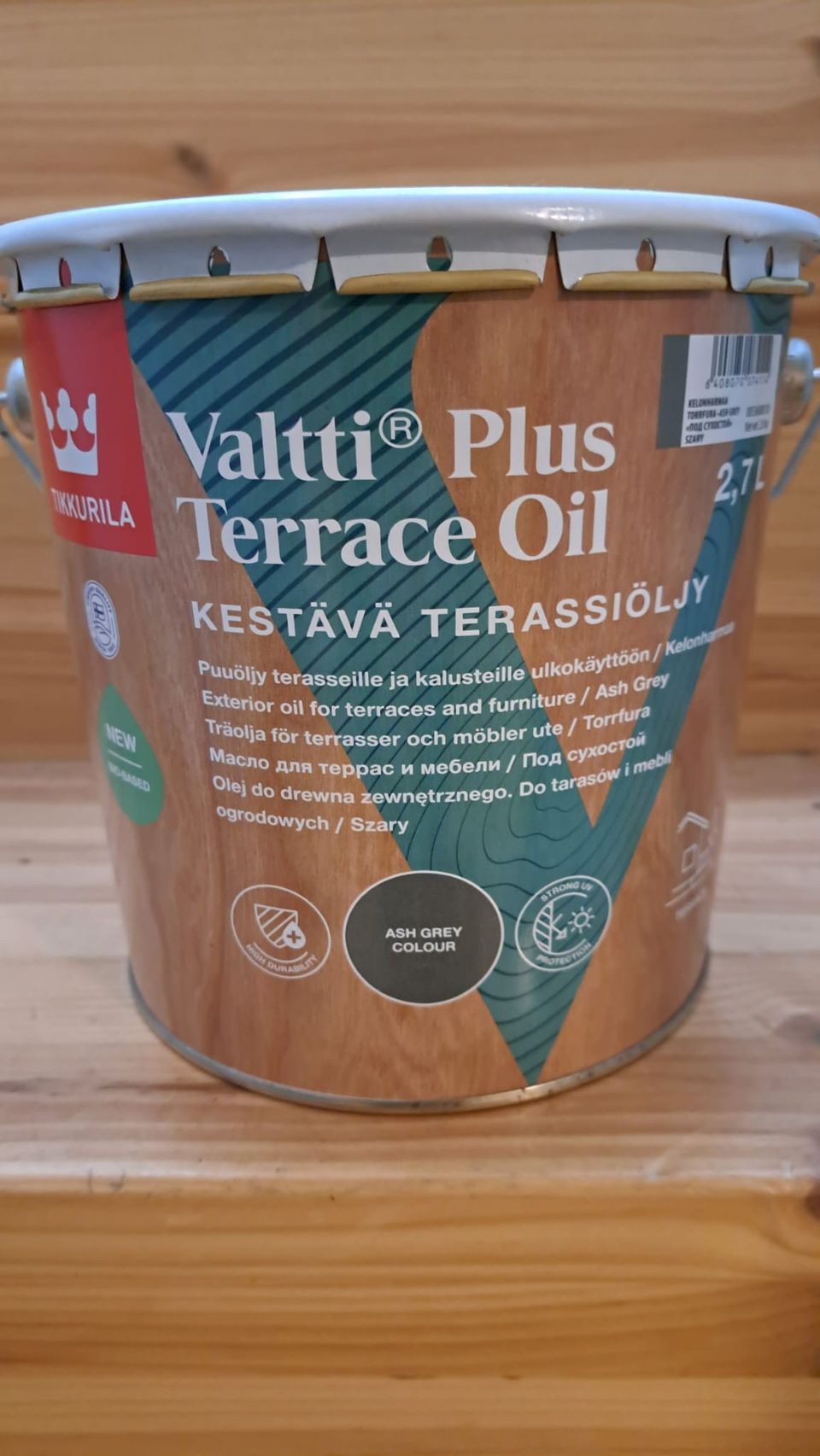 Valtti Plus Terrace Oil harmaa terassiöljy 2,7l