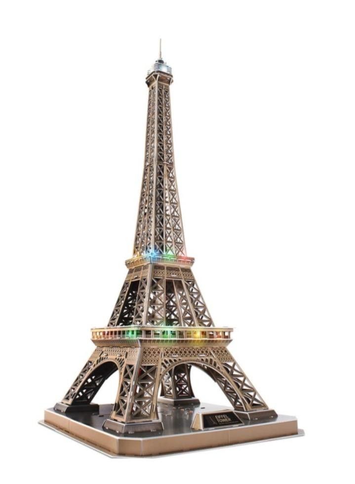 3D Eiffel-torni palaperli valoilla