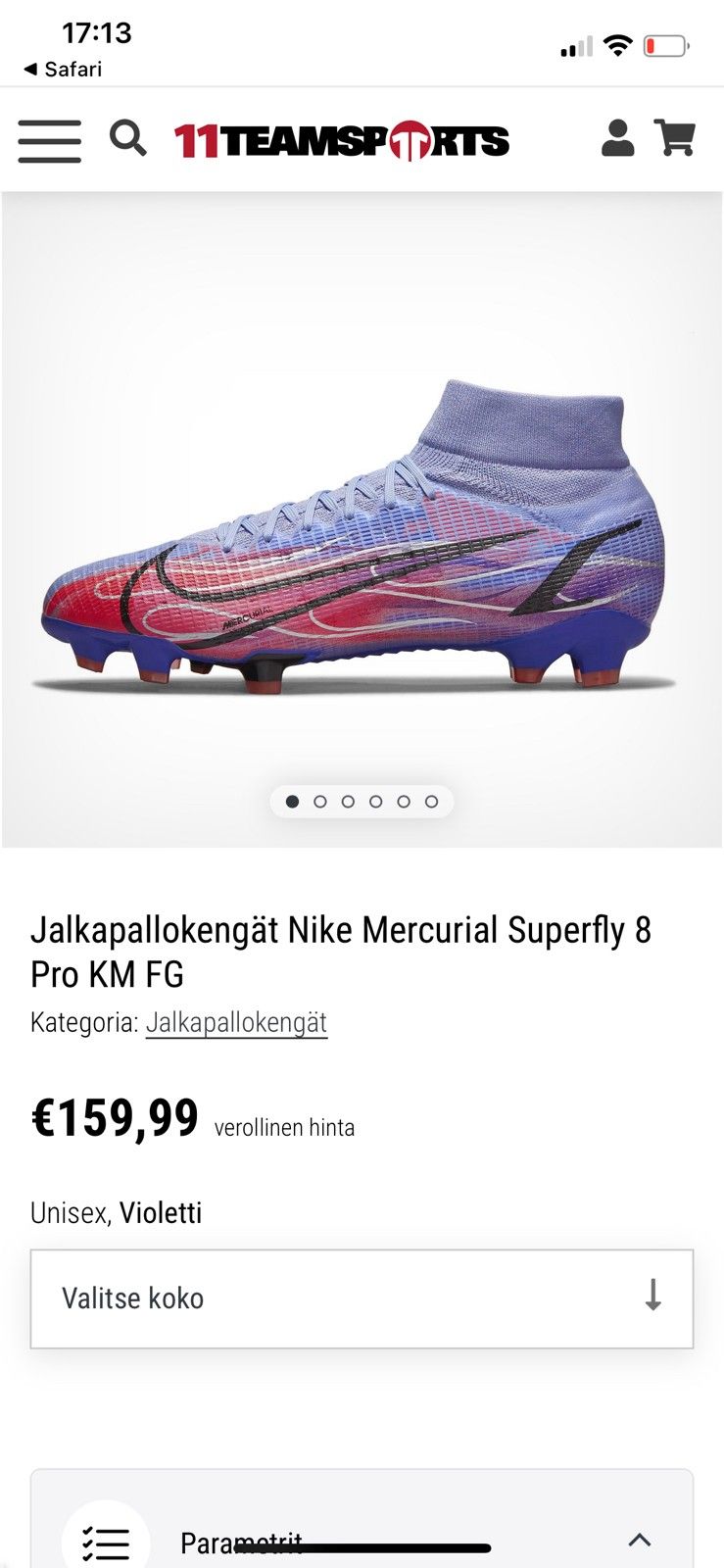 Jalkapallokengät Nike Mercurial Superfly 8 Pro KM FG