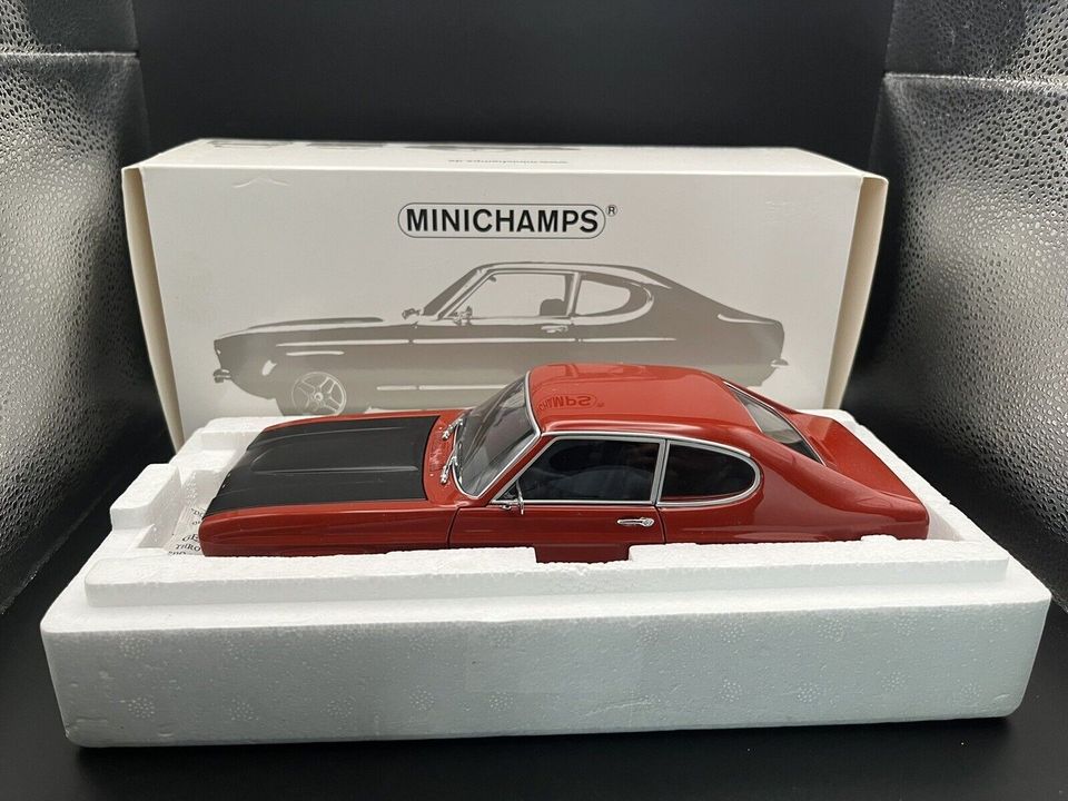 1:18 minichamps 1970 Ford Capri RS punainen ja valkoinen
