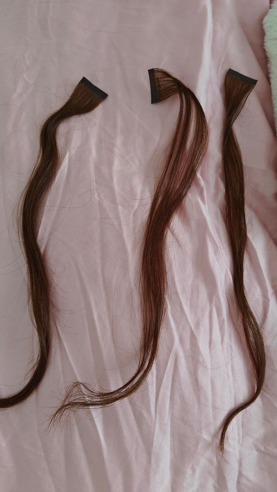 BPhair hiustenpidennykset (44cm, 12 paria, väri ruskea, ovh 700e!)