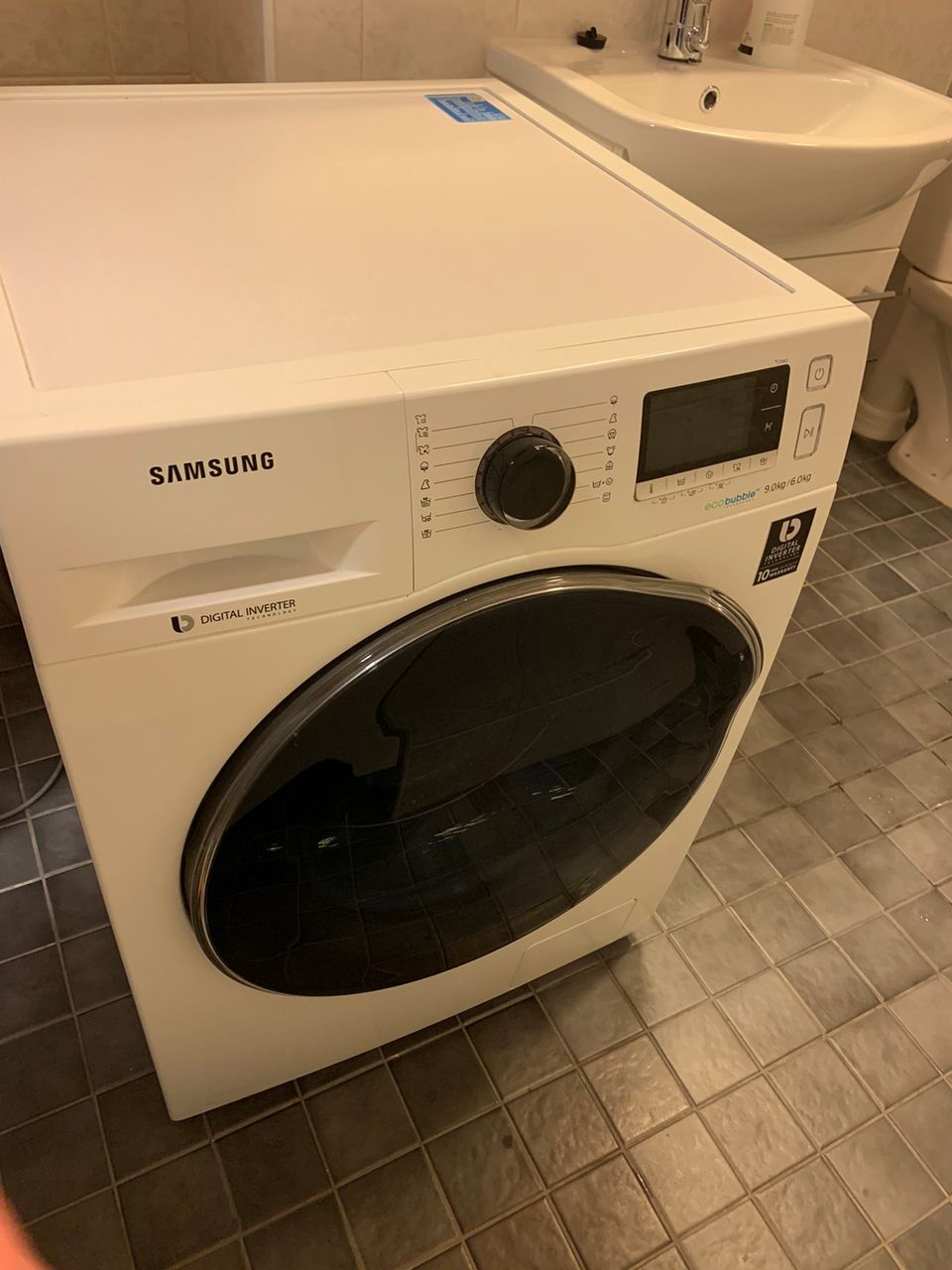 Samsung kuivaava pyykinpesukone 9/6kg