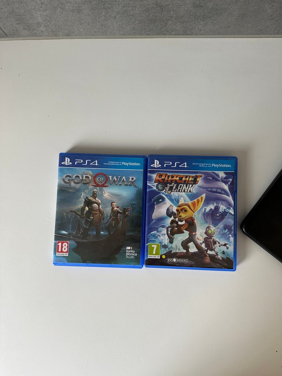 PS4 games (God of War and Ratchet & Clank)