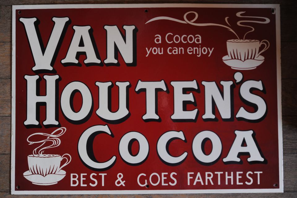 Van Houten's Cocoa kyltti
