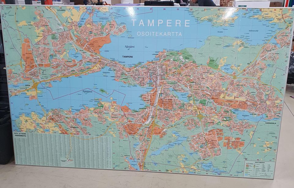 Tampereen osoitekartta, iso