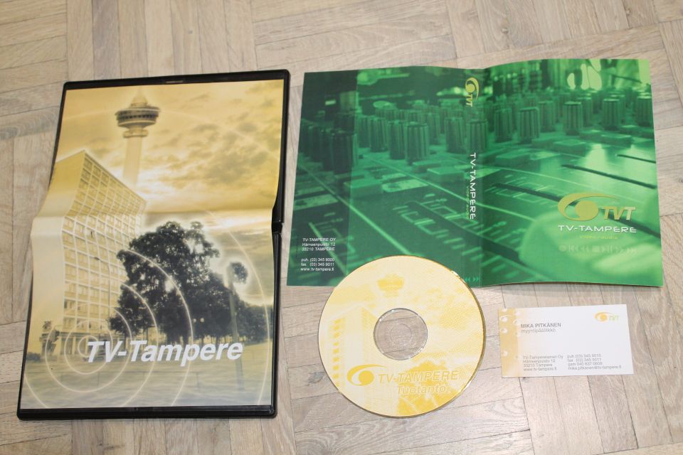 TV-TAMPERE TVT kanava harvinainen tuotanto mainoslevy 90-luku CD vintage