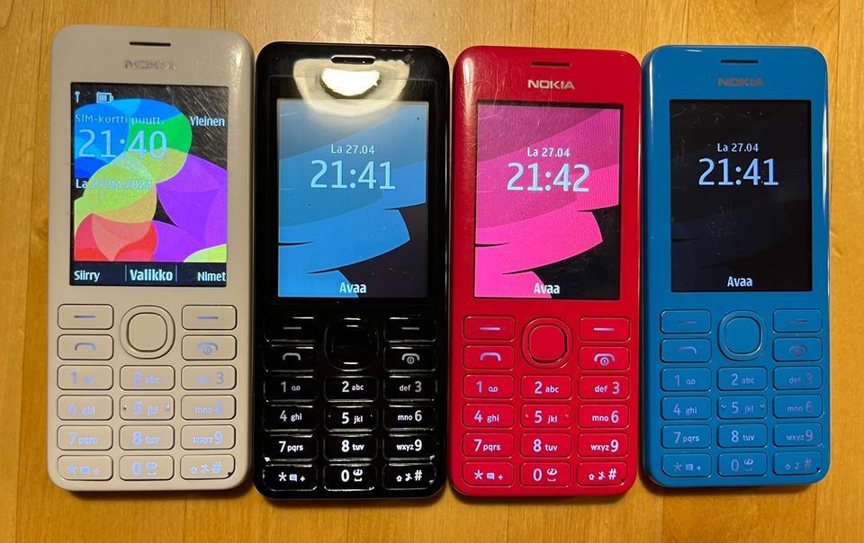Nokia 206.1 puhelimia