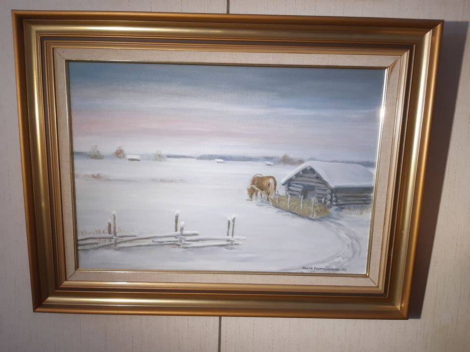Pentti Peltokangas maalaus 1993