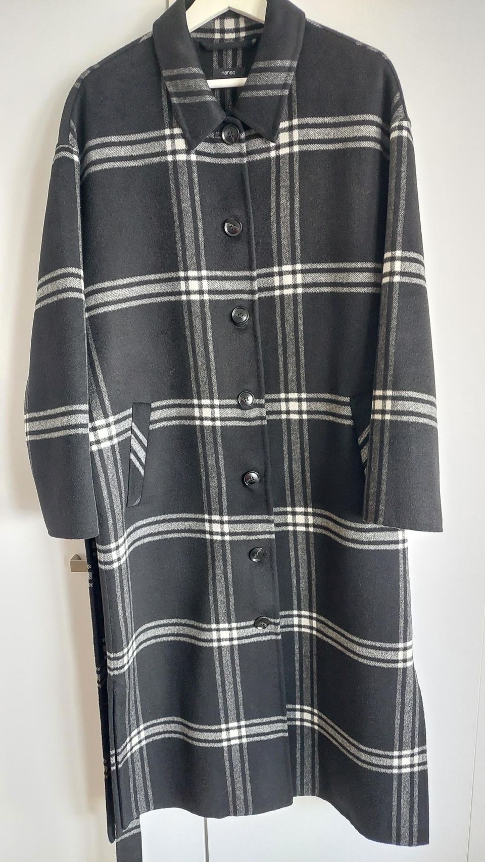 Naisen villasekoitekangas takki, koko M