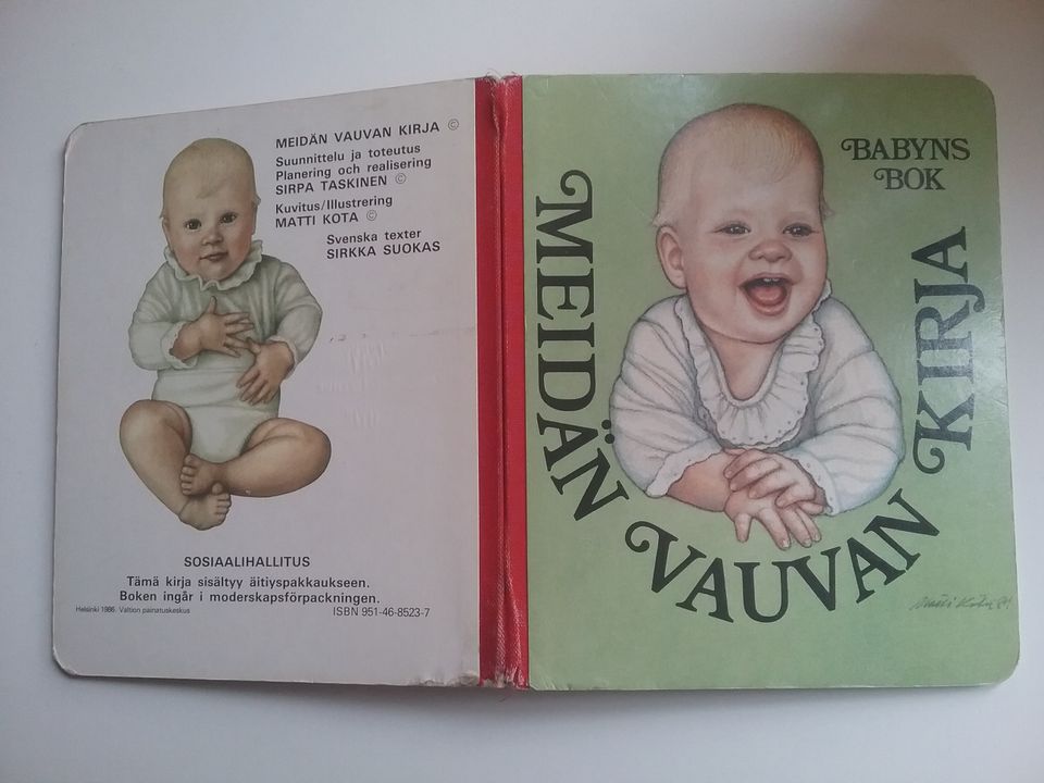 Meidän vauvan kirja v. 1986