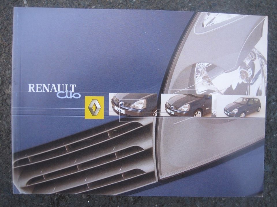 Renault Clio mk2 facelift käyttö-ohjekirja Suomen-kielinen