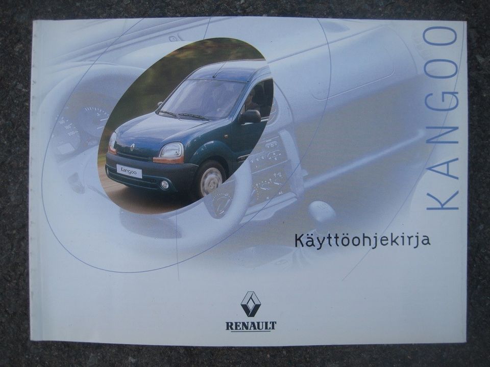 Renault Kangoo mk1 prefacelift käyttö-ohjekirja Suomen-kielinen