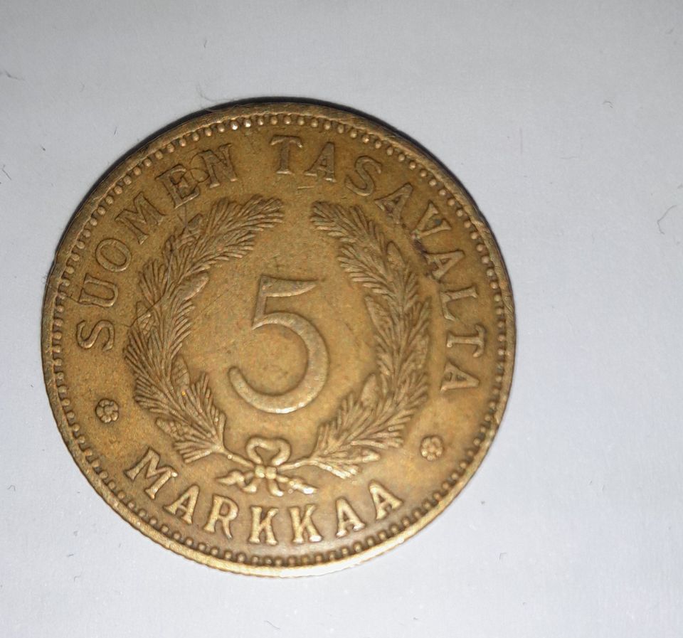 SUOMEN TASAVALTA 5 markkaa v. 1928