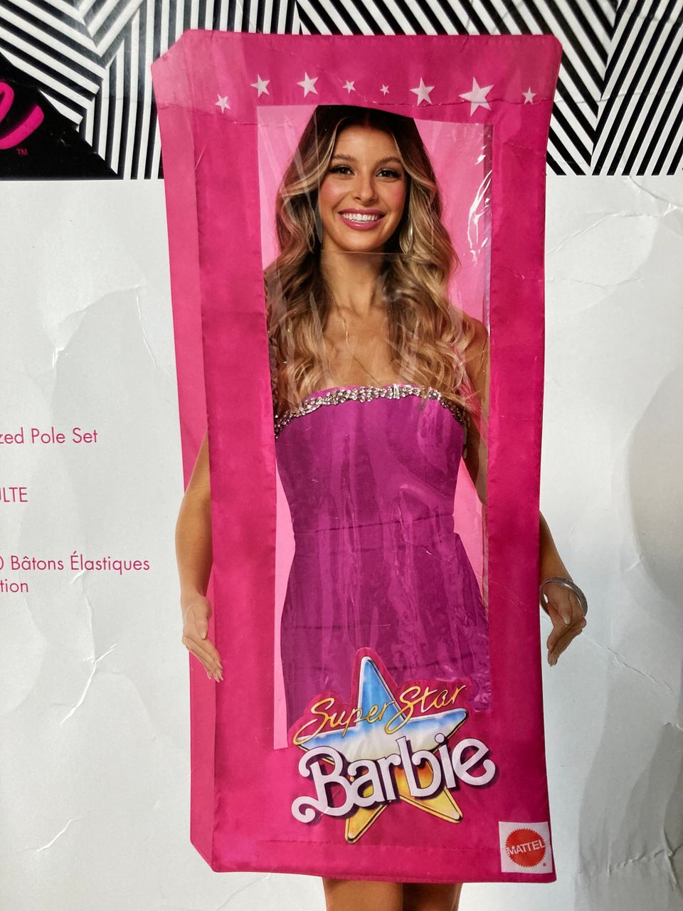 Barbie laatikko naamiaisasu