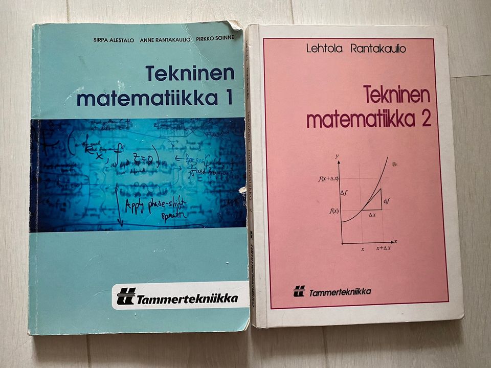 Tekninen matematiikka 1 ja 2 kirjat