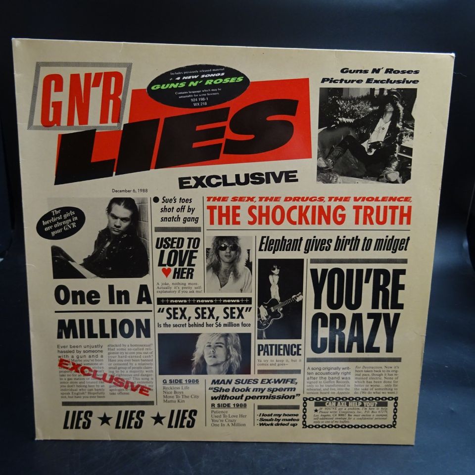 Guns N' Roses   G N' R Lies LP