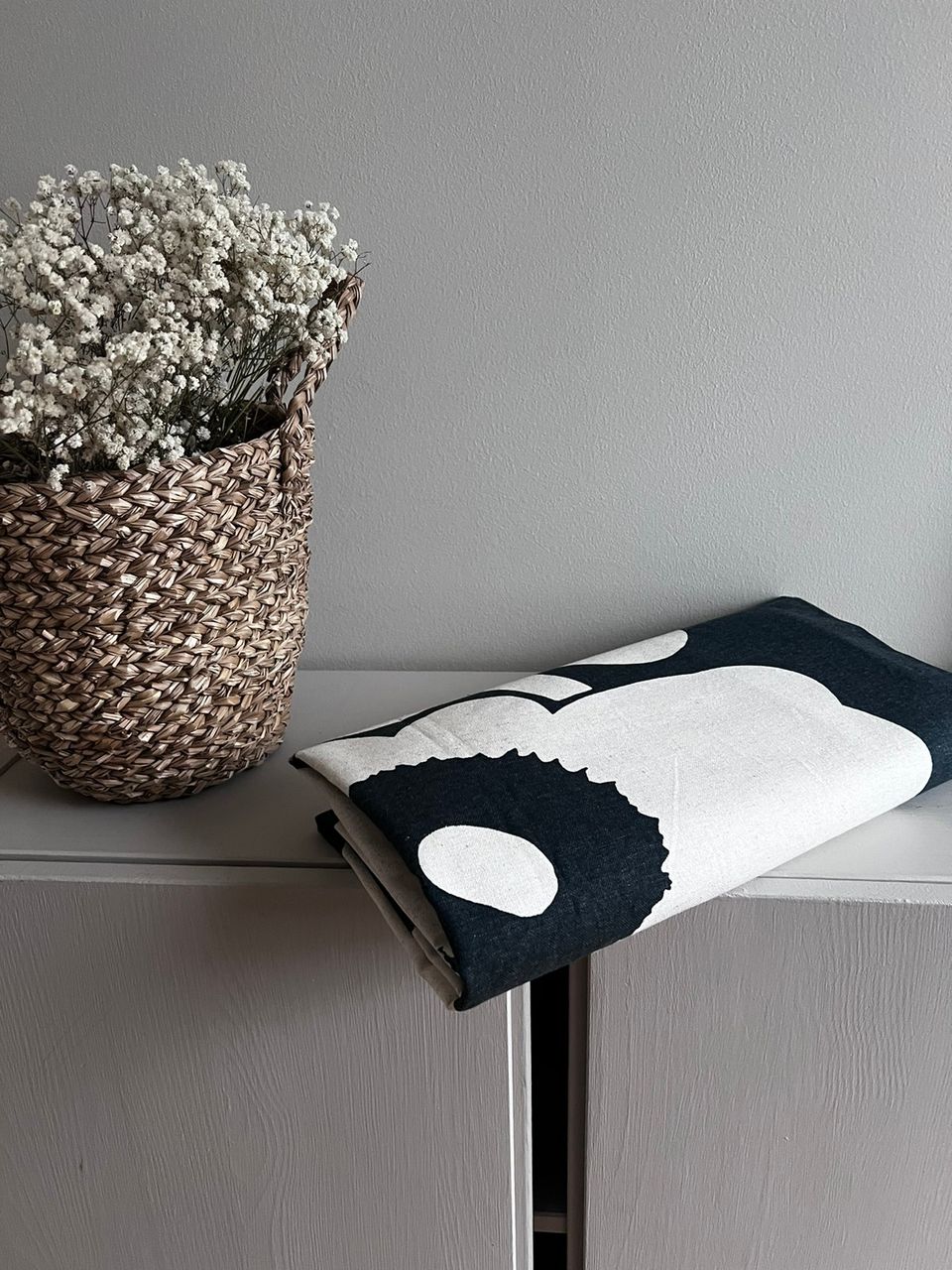 Marimekko unikko puuvillapellava verho