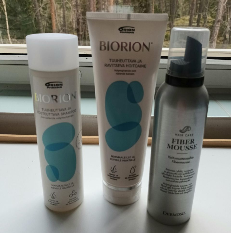 Biorion shampoo ja hoitoaine
