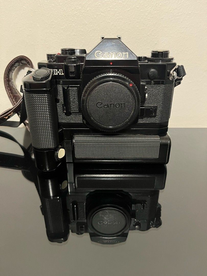 Canon A-1 + Motor Drive MA / Battery Pack