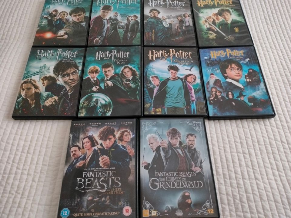 Harry Potter elokuvat 1-8, Fantastic beasts elokuvat 1-2
