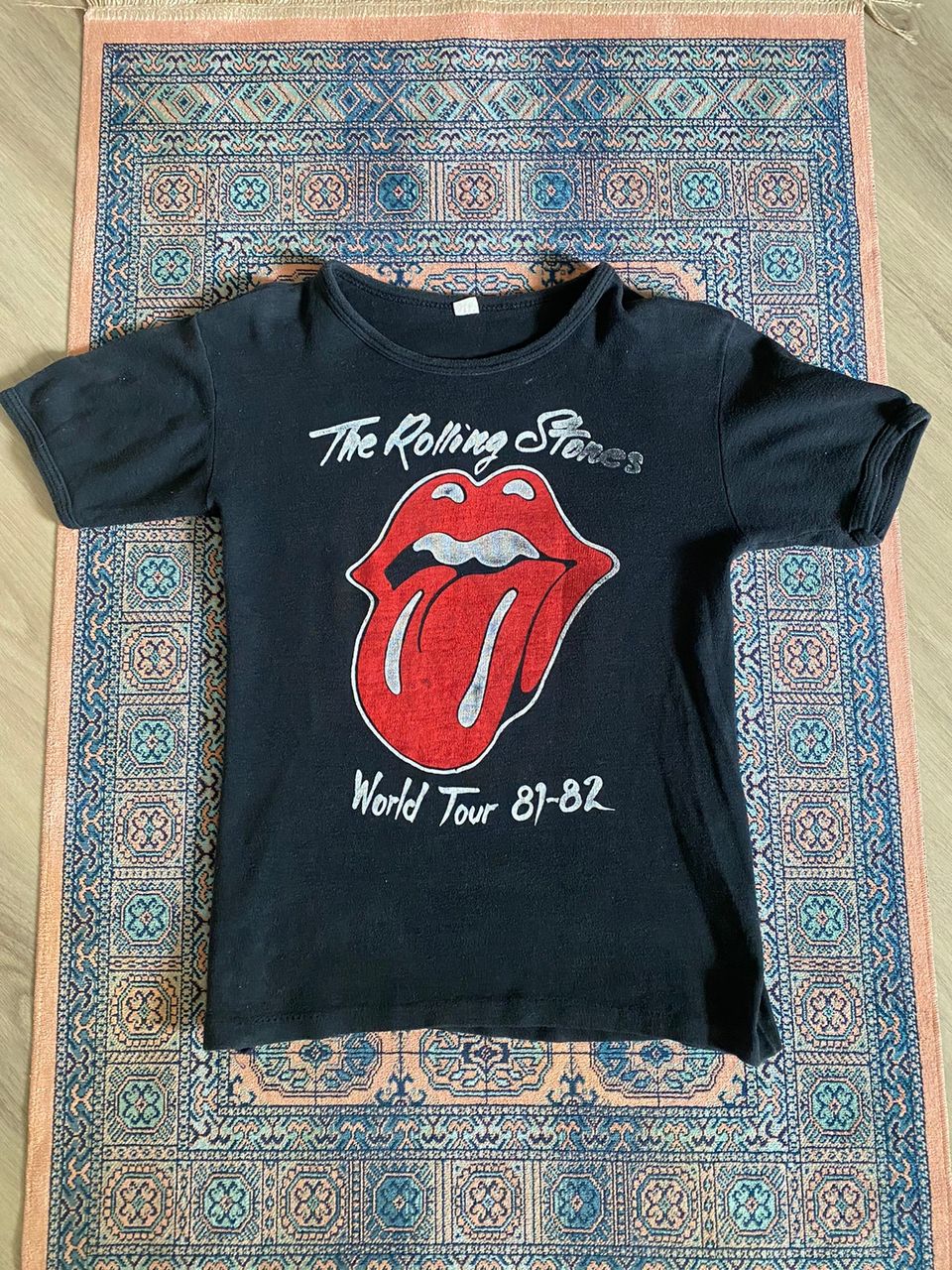 Vintage Rolling Stones kiertuepaita 80s