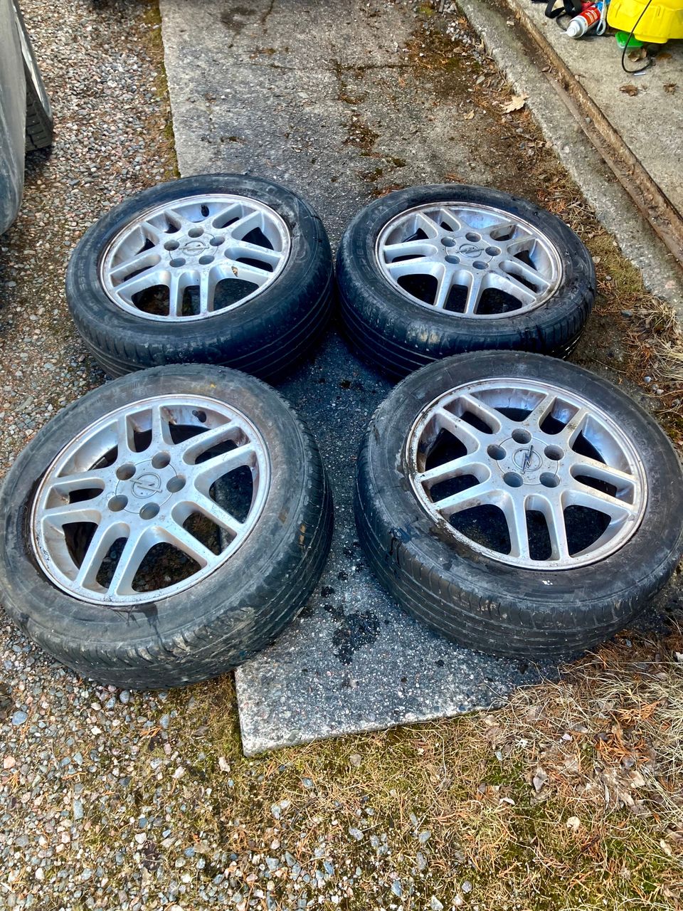 Opel vectra kesärenkaat aluvanteilla. 205/55-16"