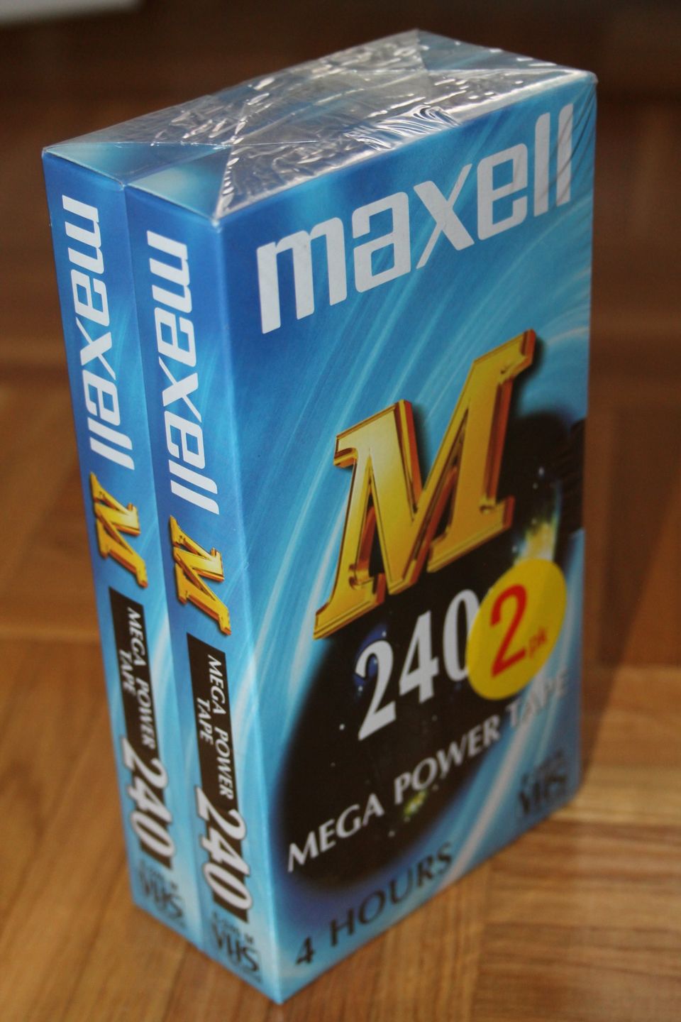 2KPL videokasetti kasetteja uusi Maxel VHS kasetti paketissa videokasetteja