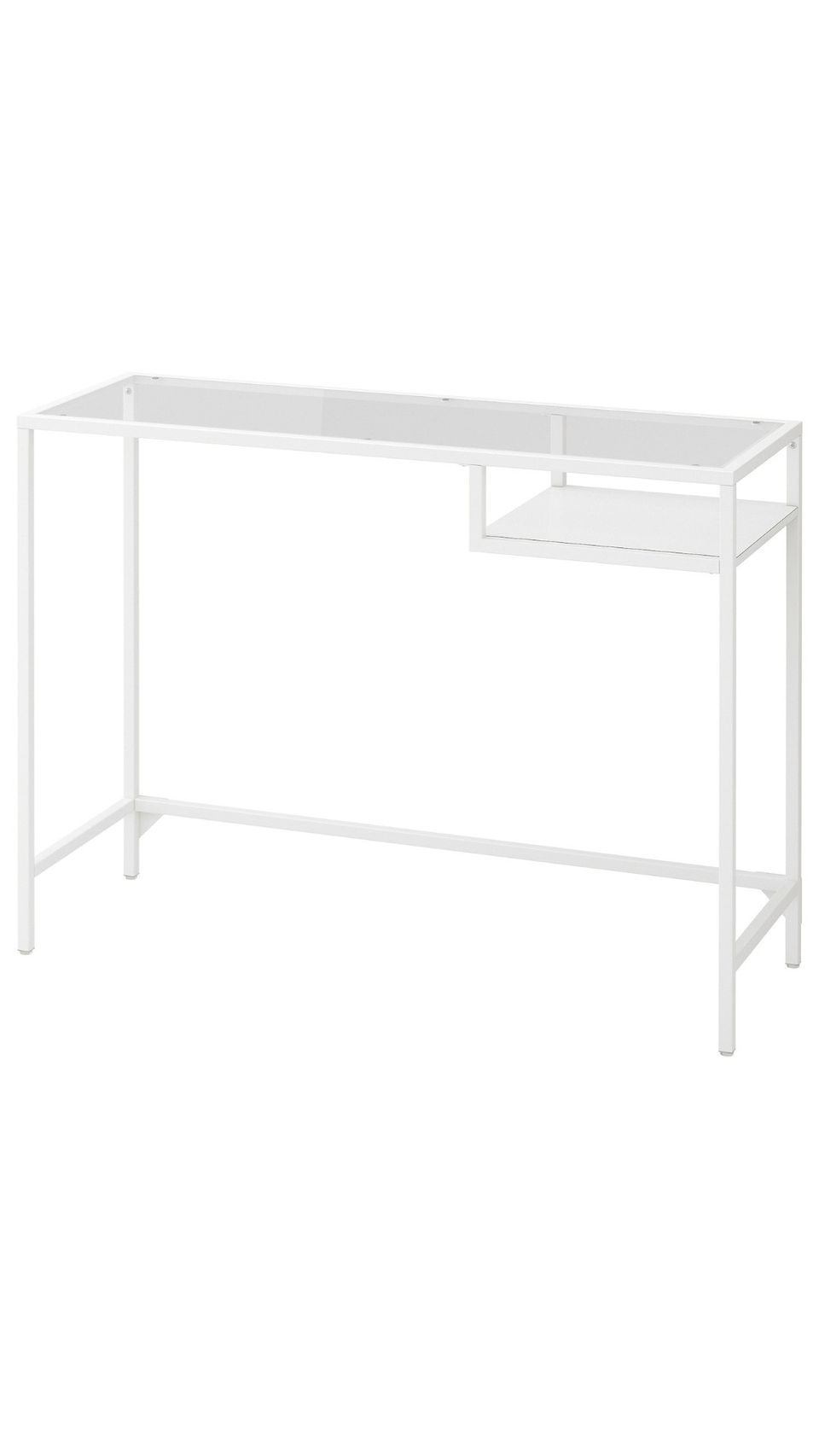 Ikean valkoinen Vittsjö tietokonepöytä