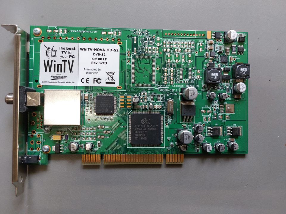 Hauppauge dvb-s2 pci kortti