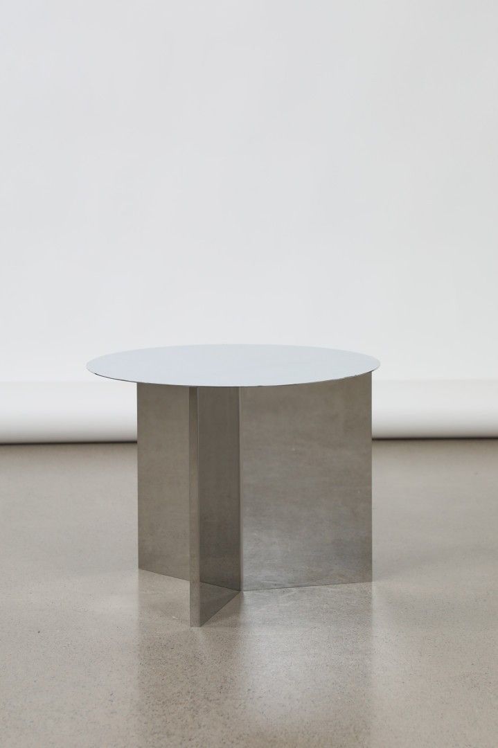 HAY - Slit pöytä, 45 cm, kiillotettu teräs