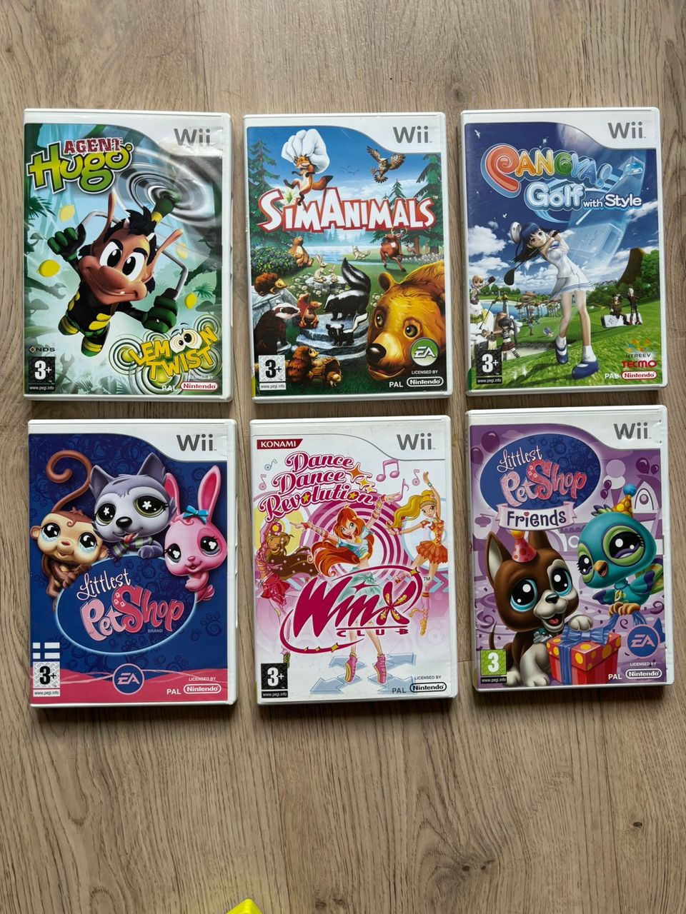 Wii pelejä 20€ kaikki