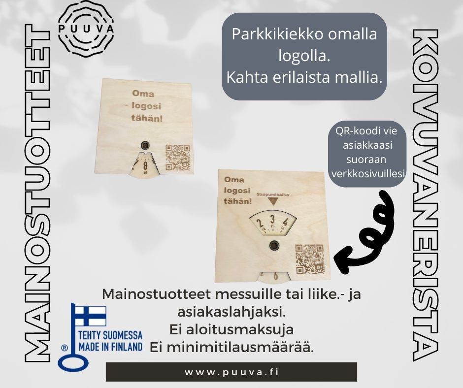 Mainostuotteet messuille tai liike.- ja asiakaslahjaksi