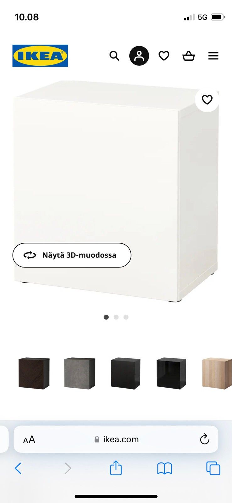 O: IKEA Bestå 60cm valkoinen ”palikka”