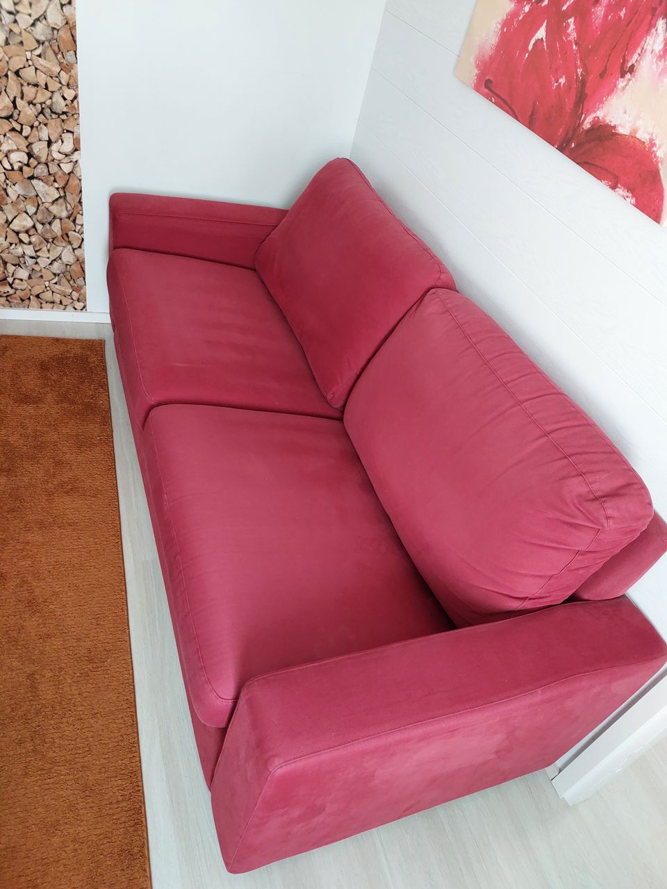 Punainen sohva 200×85