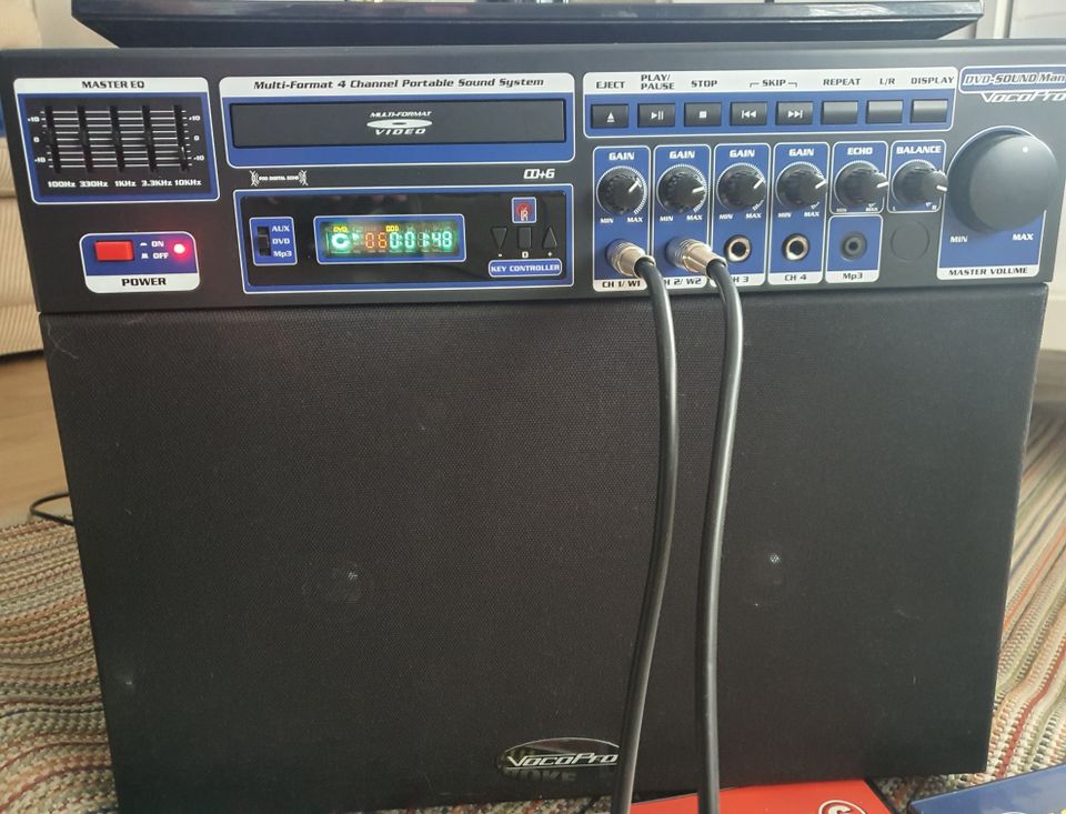 Kannettava Karaoke laite soitin stereo mp3 usb dvd