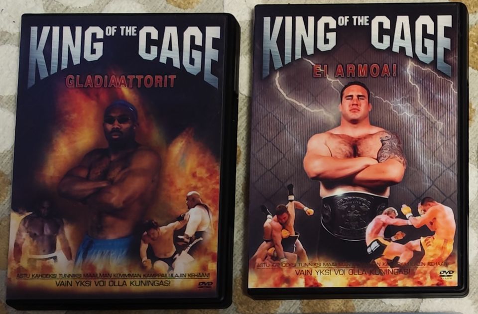 2kpl King Of The Cage DVD levyjä pakettina