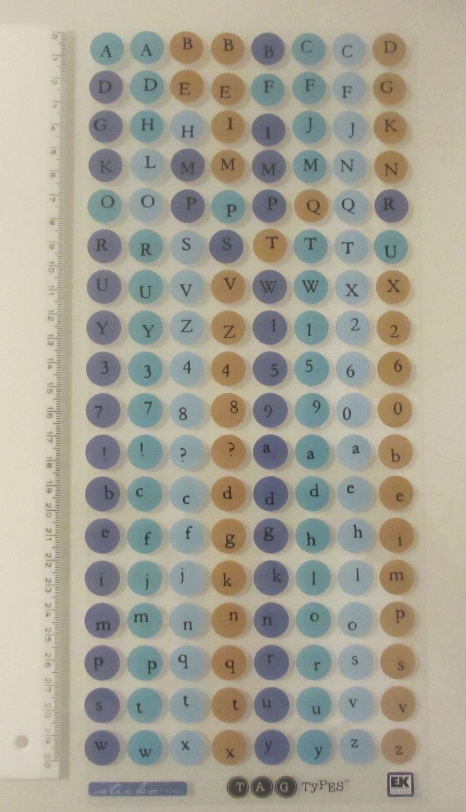 Tarrat - Pyöreät  numerot ja kirjaimet
