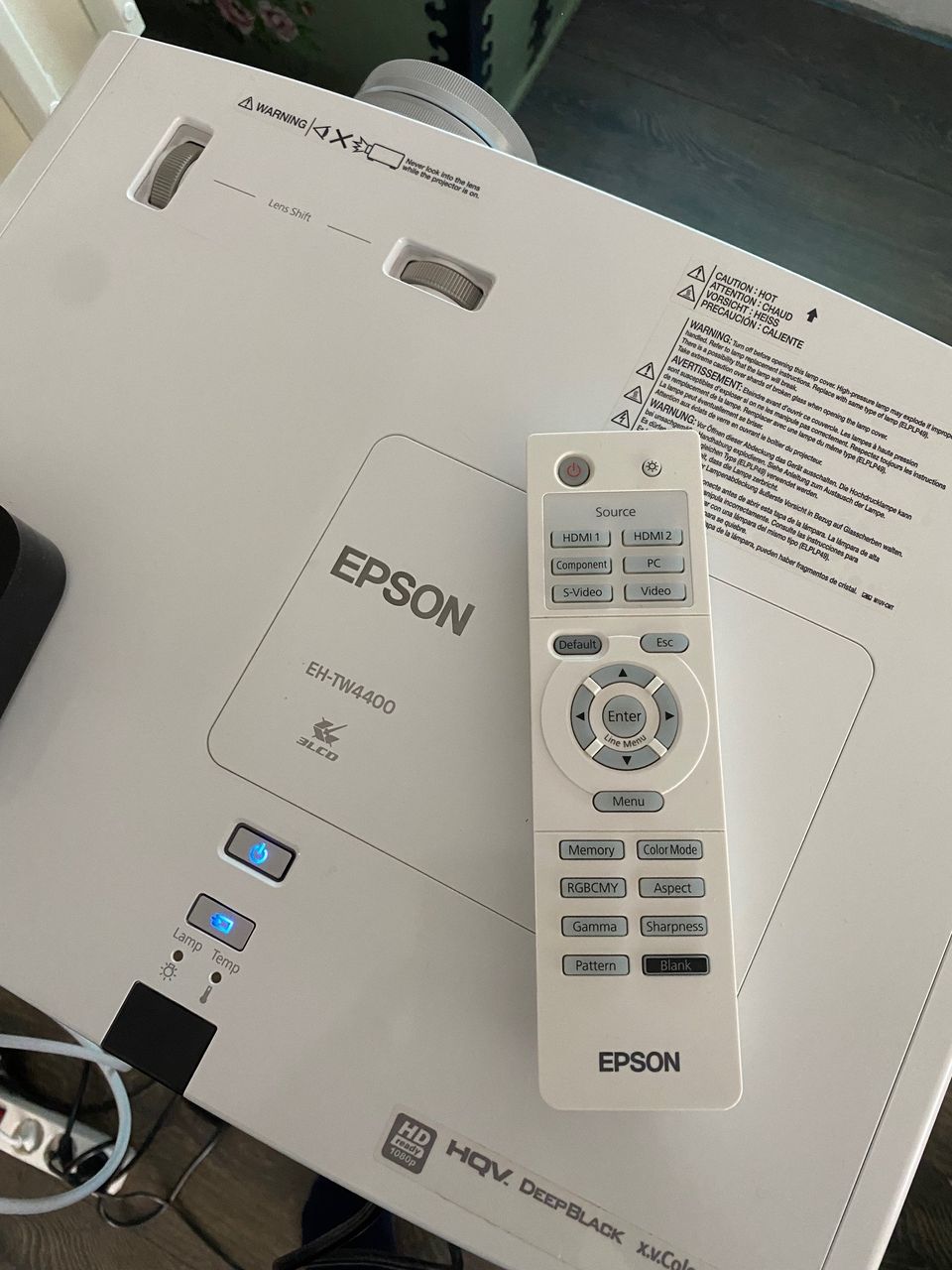 Epson EH-TW4400 FullHD videoprojektori