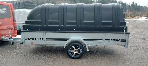 JT-Trailer 1-aks. 750kg 350x150x35 kuomukärry, Suomalainen vain 2190e